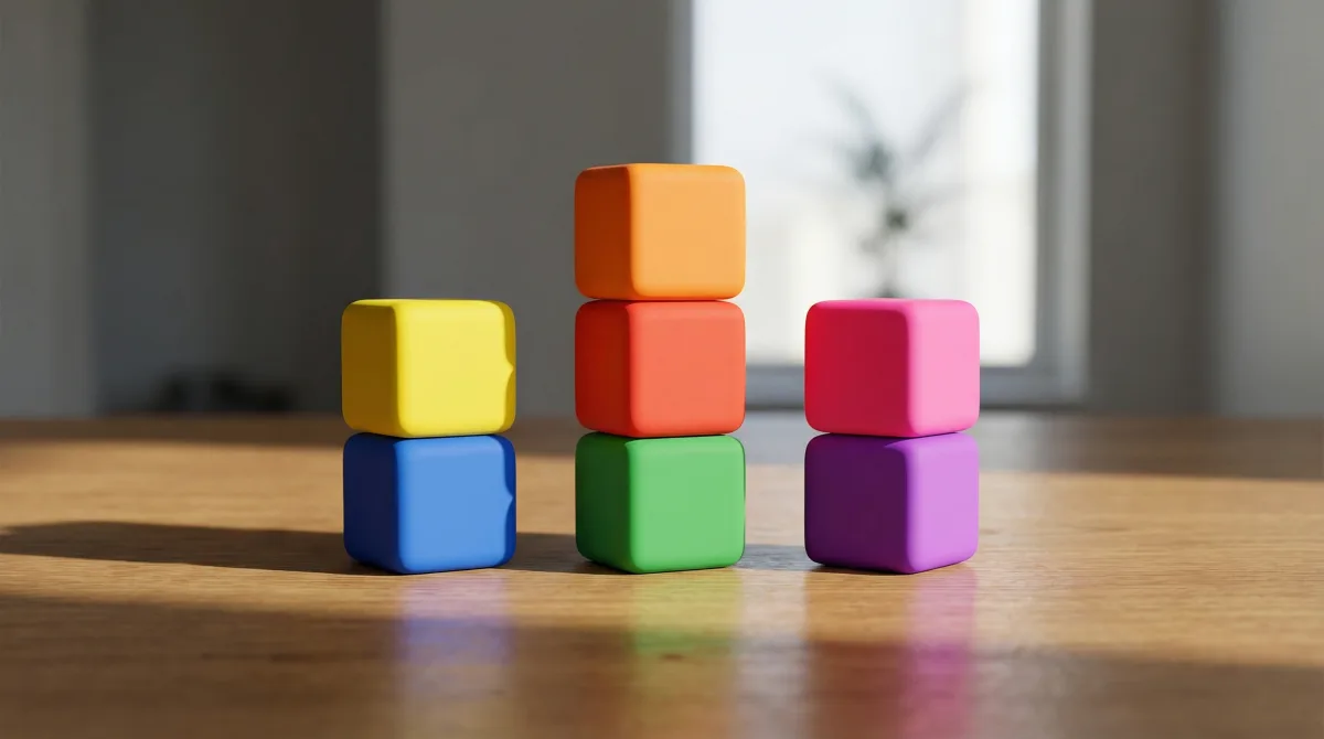 A set of Kyube focus cubes